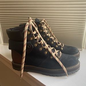 See by Chloe chocolate suede boots